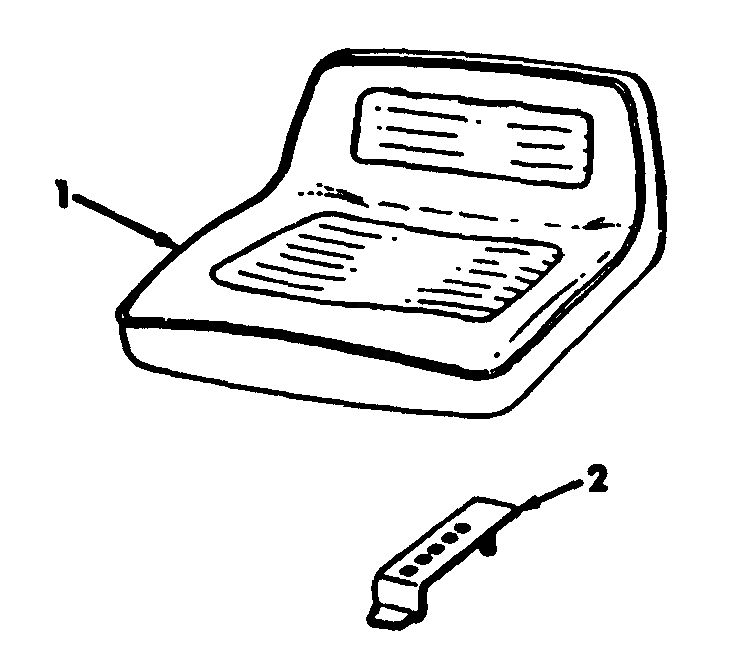 Seat And Support Diagram and Parts List for CADET85 (86-0340023U-0340025U-0340026U-0340029U-0340030U-0340032U-0340033U)(1975 & Since) Cub Cadet Lawn Tractor